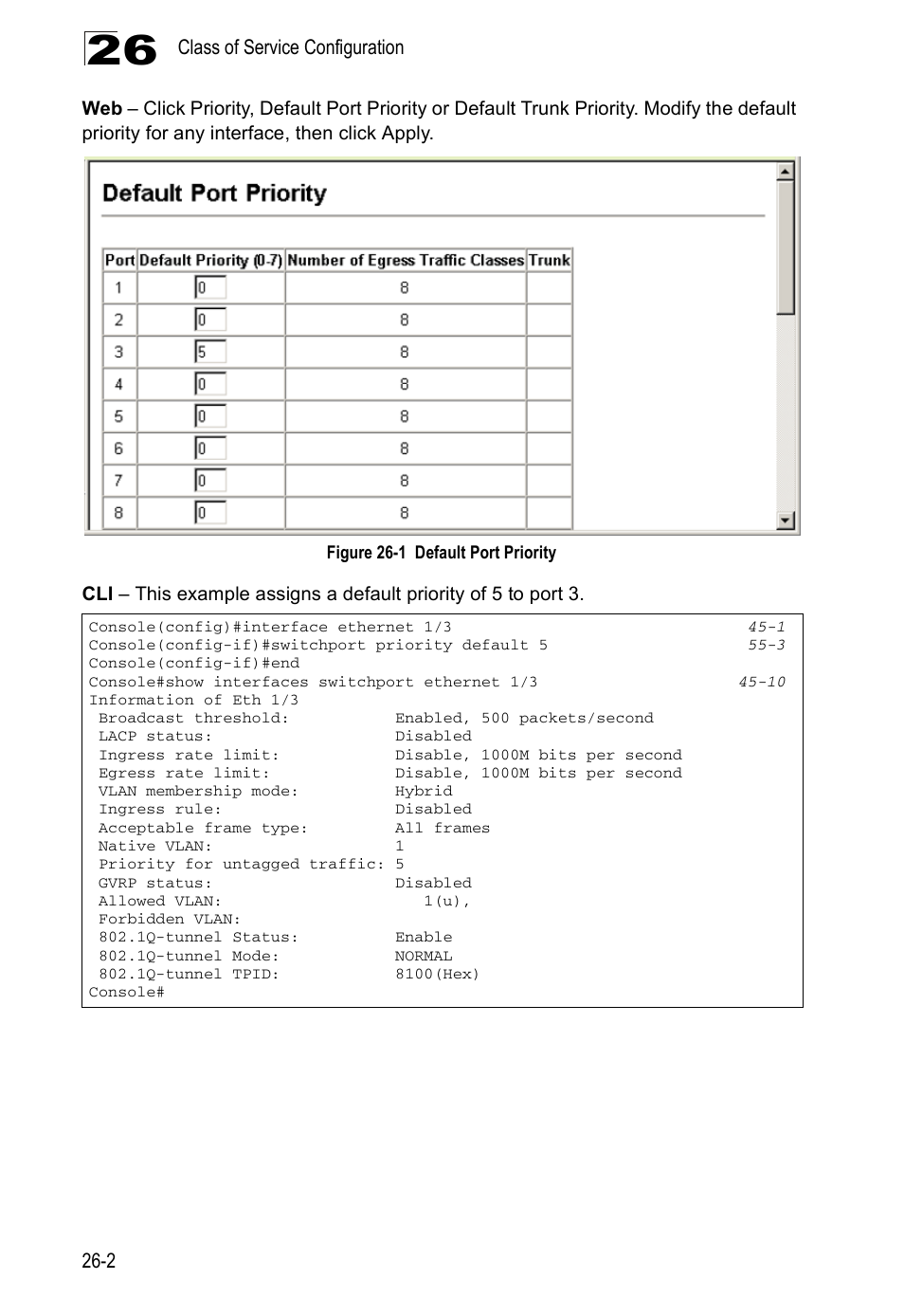 Figure 26-1, Default port priority | Accton Technology Direk Tronik ES4524D User Manual | Page 234 / 588