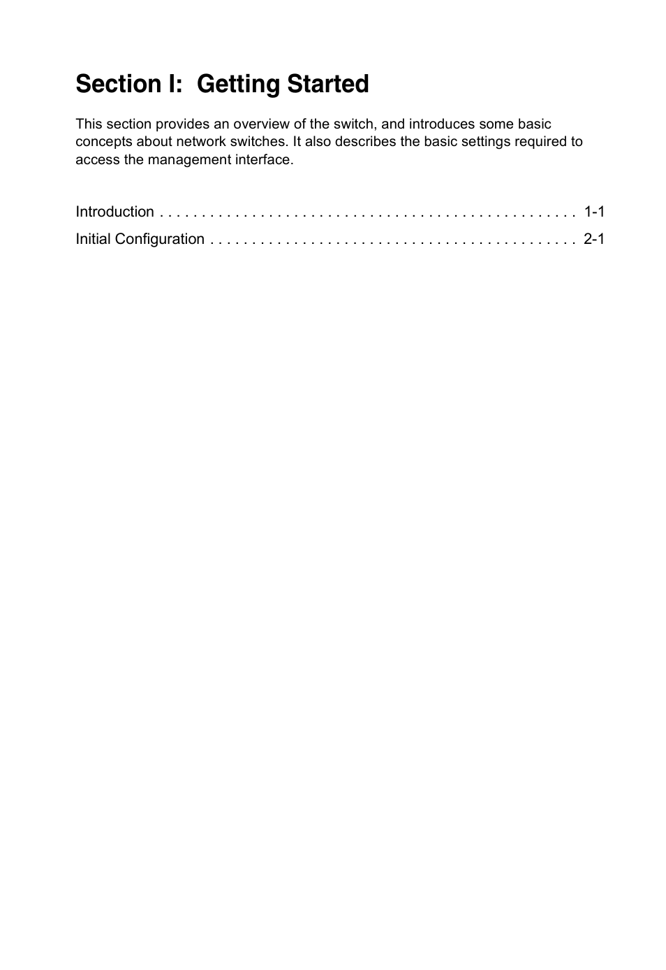Section i: getting started | Accton Technology Direk Tronik ES4524D User Manual | Page 27 / 588