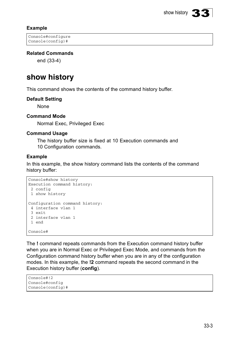 Show history | Accton Technology Direk Tronik ES4524D User Manual | Page 287 / 588