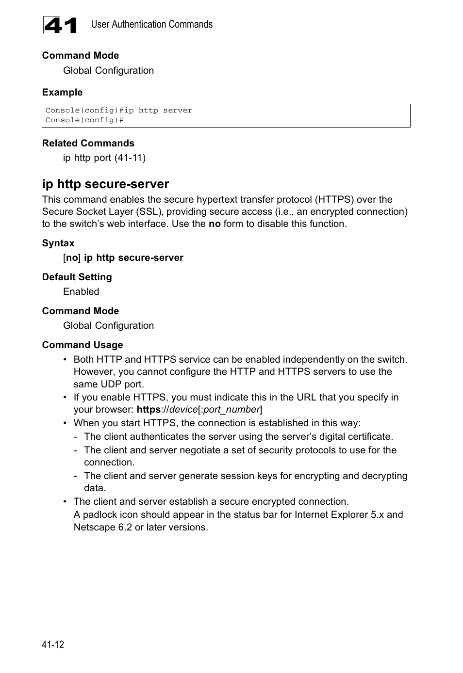 Ip http secure-server | Accton Technology Direk Tronik ES4524D User Manual | Page 364 / 588