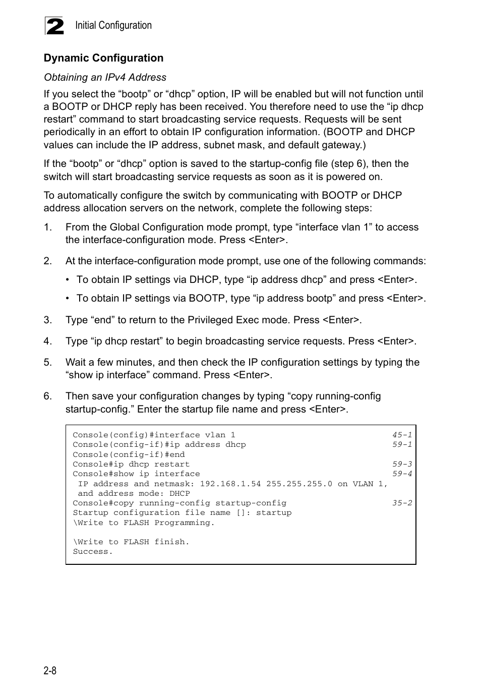 Dynamic configuration | Accton Technology Direk Tronik ES4524D User Manual | Page 44 / 588