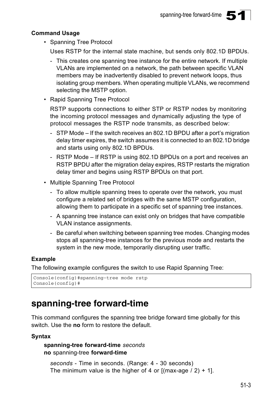 Spanning-tree forward-time | Accton Technology Direk Tronik ES4524D User Manual | Page 443 / 588