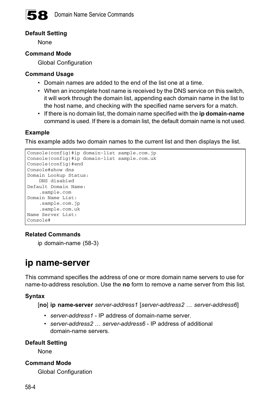 Ip name-server | Accton Technology Direk Tronik ES4524D User Manual | Page 522 / 588