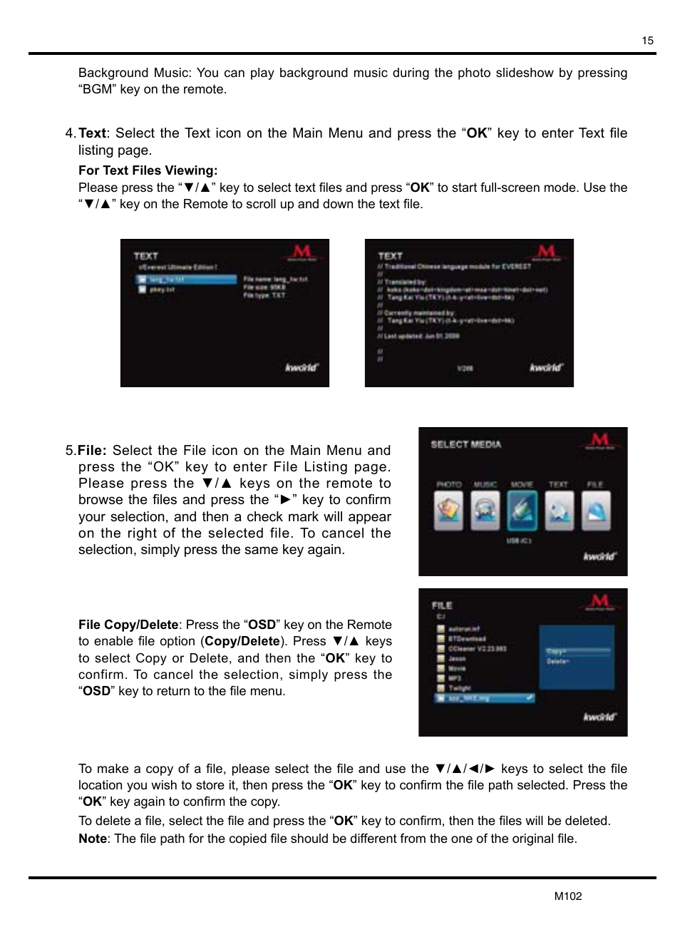 KWorld M102 User Manual | Page 15 / 20