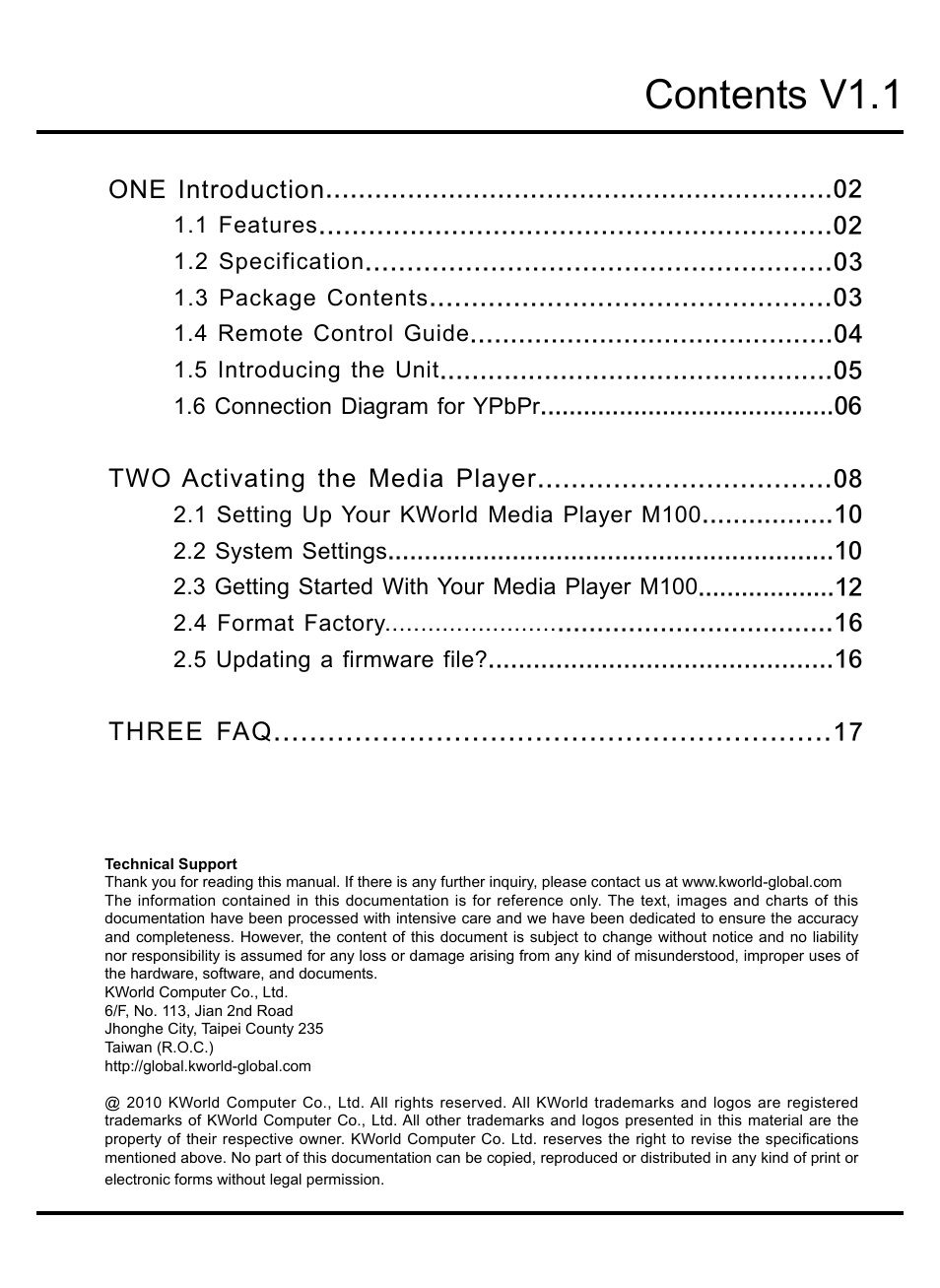 KWorld M100 User Manual | 20 pages