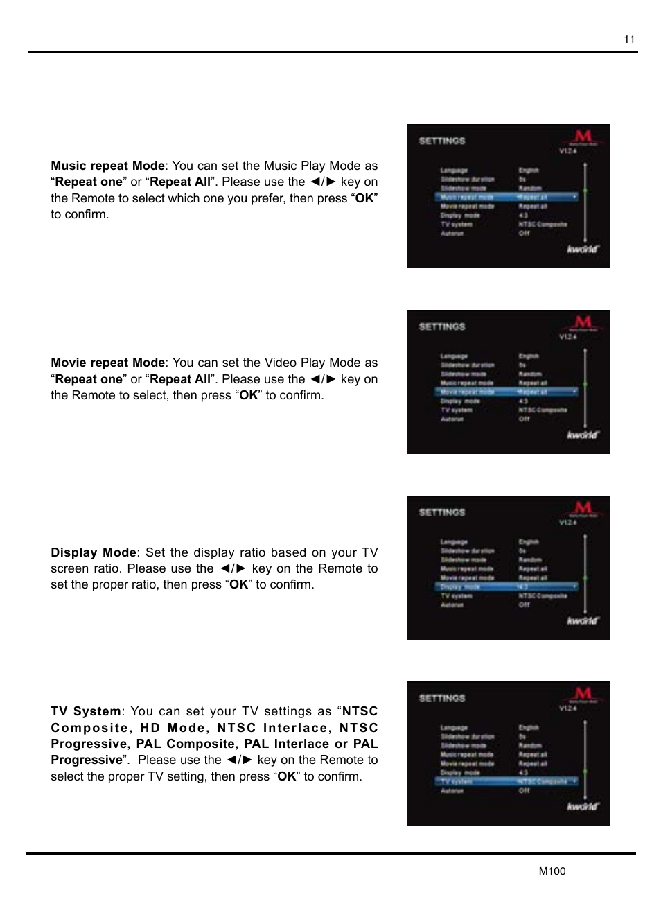 KWorld M100 User Manual | Page 11 / 20