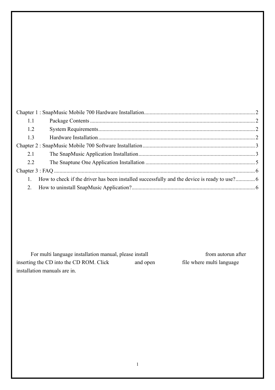 KWorld FM700 User Manual | 6 pages
