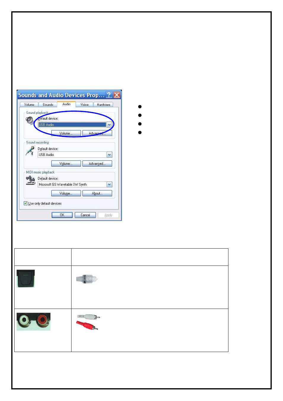 Chapter 3 : playback, 2 connecting your playback device, Connecting your playback device | KWorld SnapMusic User Manual | Page 7 / 10