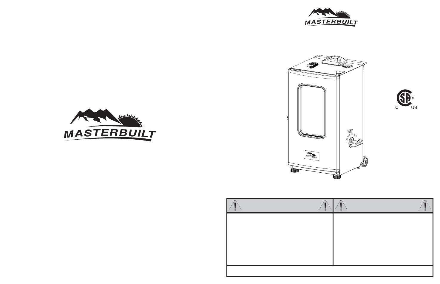 Masterbuilt 40-inch Electric Digital Stainless Steel Smokehouse (20070311) USER GUIDE User Manual | 30 pages