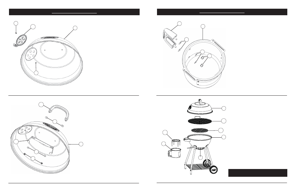 Grill is ready for use, Assembly instructions | Masterbuilt 22 1⁄2-inch Kettle Grill (20040311) User Manual | Page 8 / 8