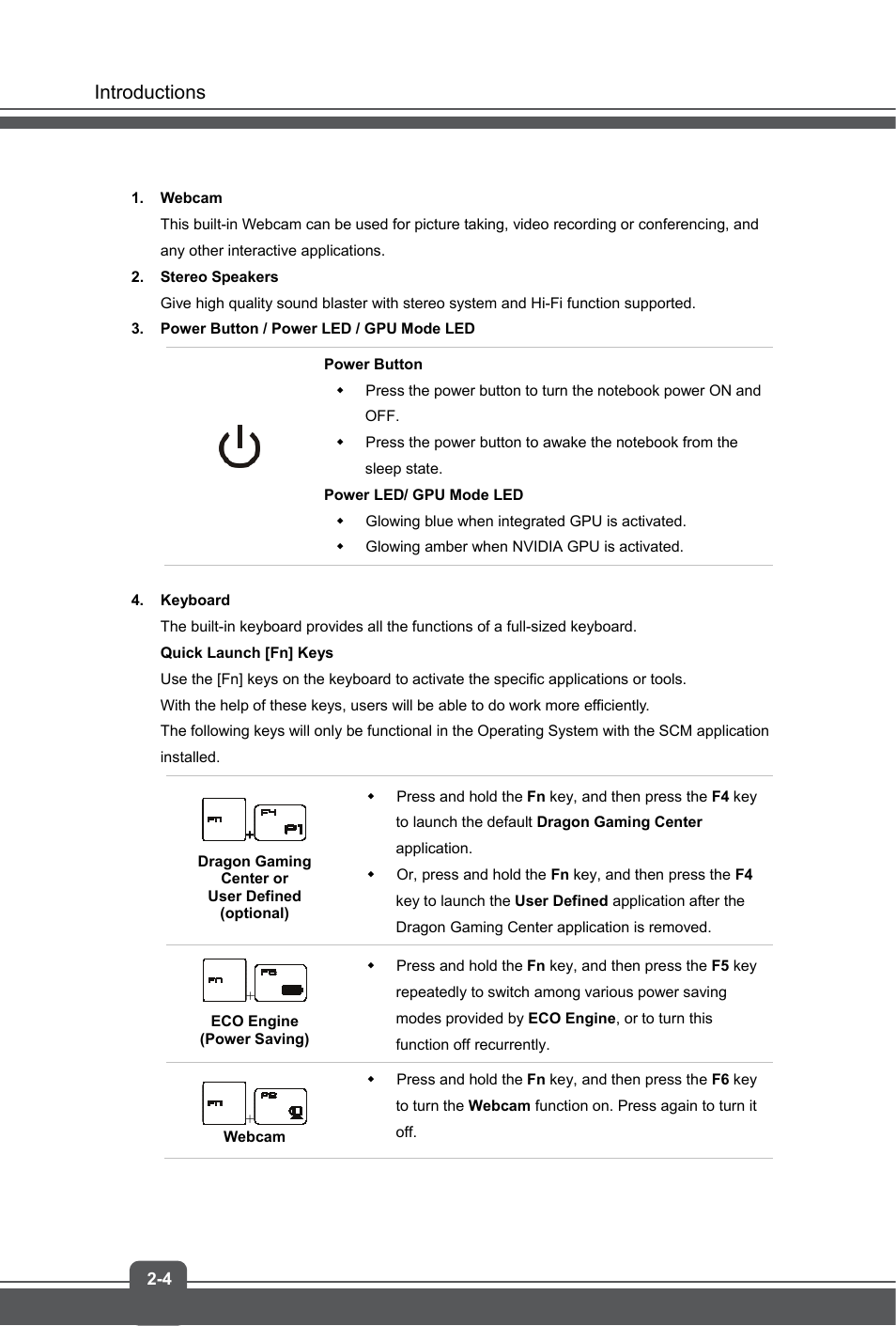 MSI GS60 GHOST User Manual | Page 12 / 42