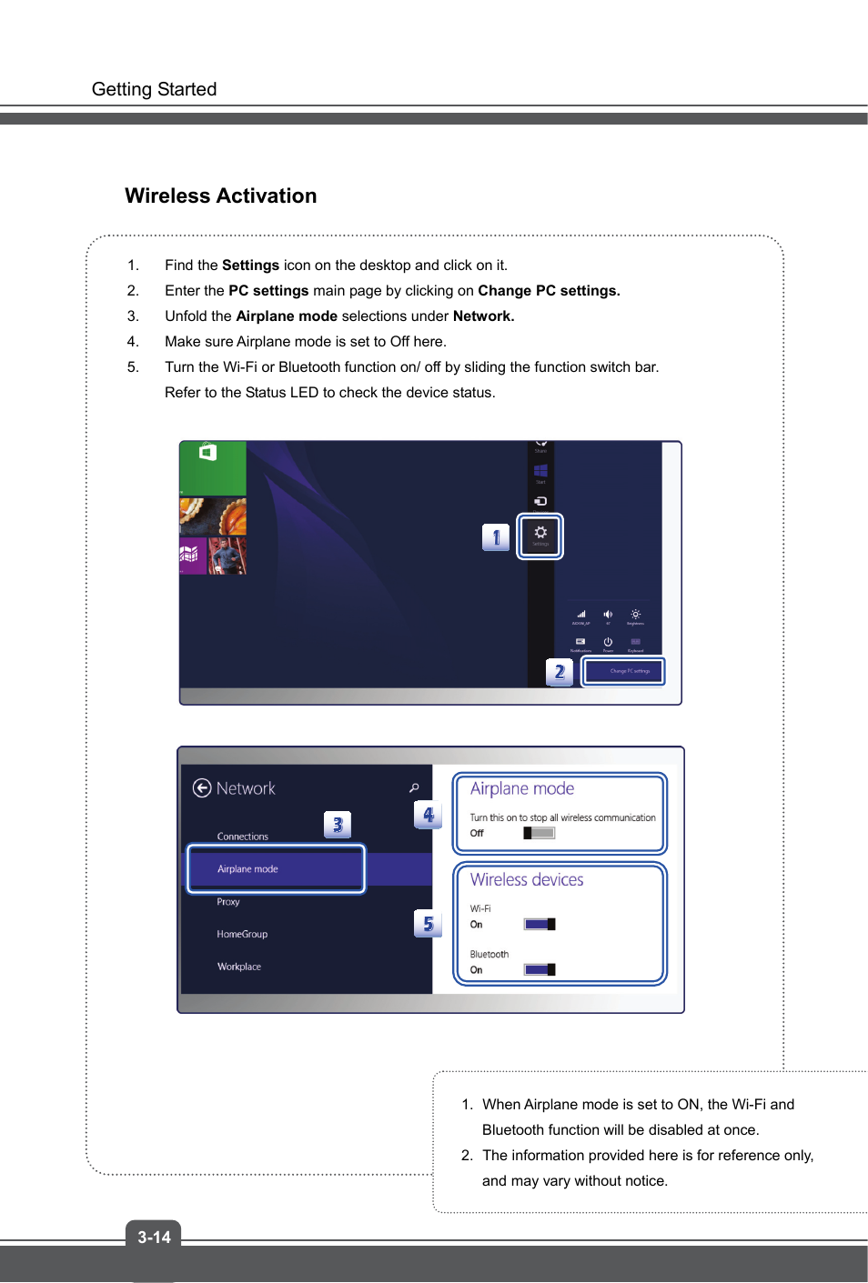 Wireless activation | MSI GS60 GHOST User Manual | Page 36 / 42