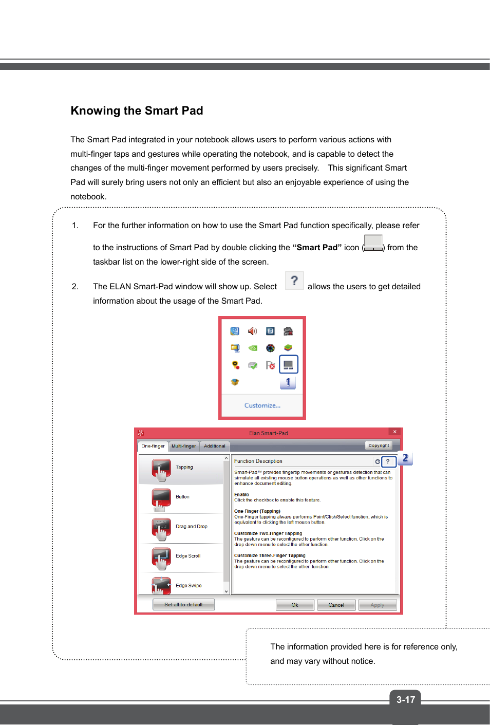 Knowing the smart pad | MSI GS60 GHOST User Manual | Page 39 / 42