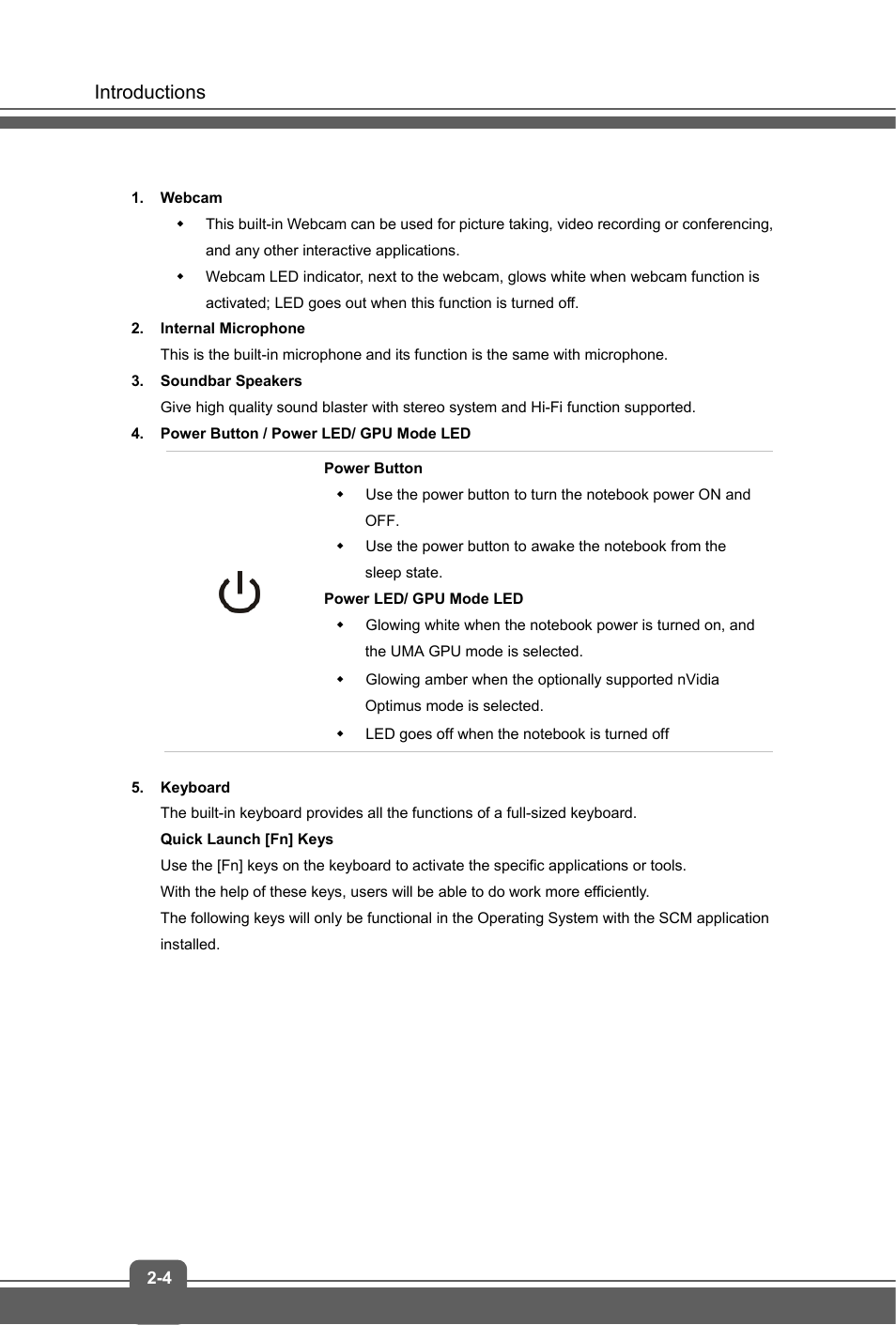 Introductions | MSI GS70 STEALTH PRO (GTX 970M) User Manual | Page 12 / 44