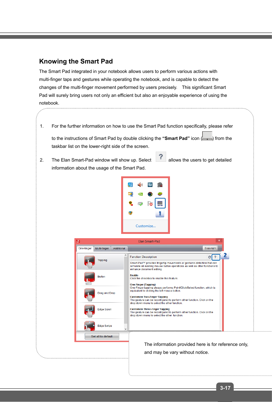 Knowing the smart pad | MSI GS70 STEALTH PRO (GTX 970M) User Manual | Page 41 / 44