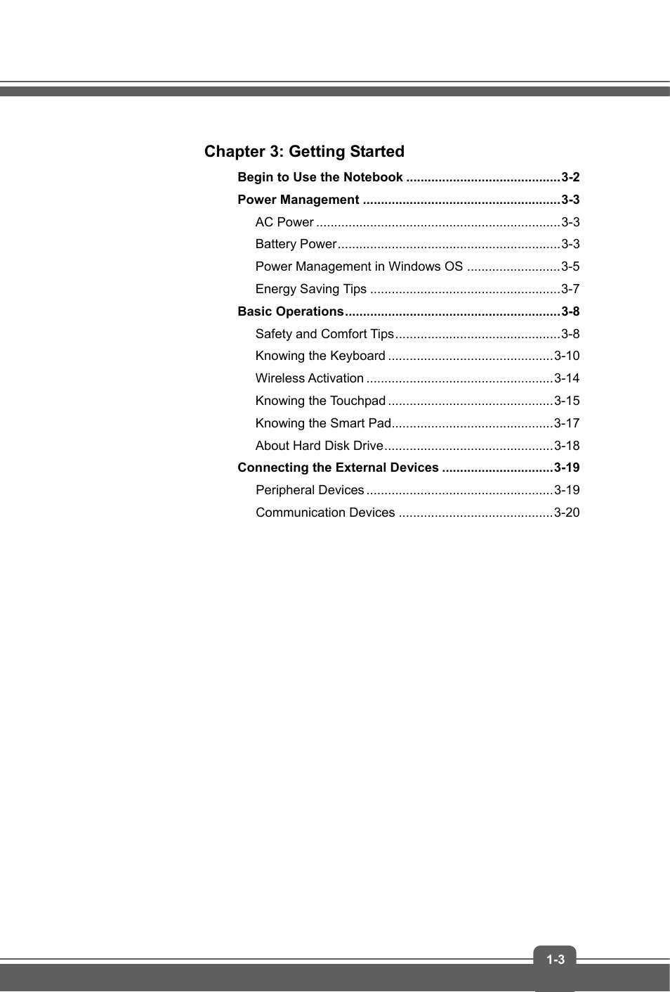 Chapter 3: getting started | MSI GS60 GHOST PRO (GTX 970M) User Manual | Page 3 / 42