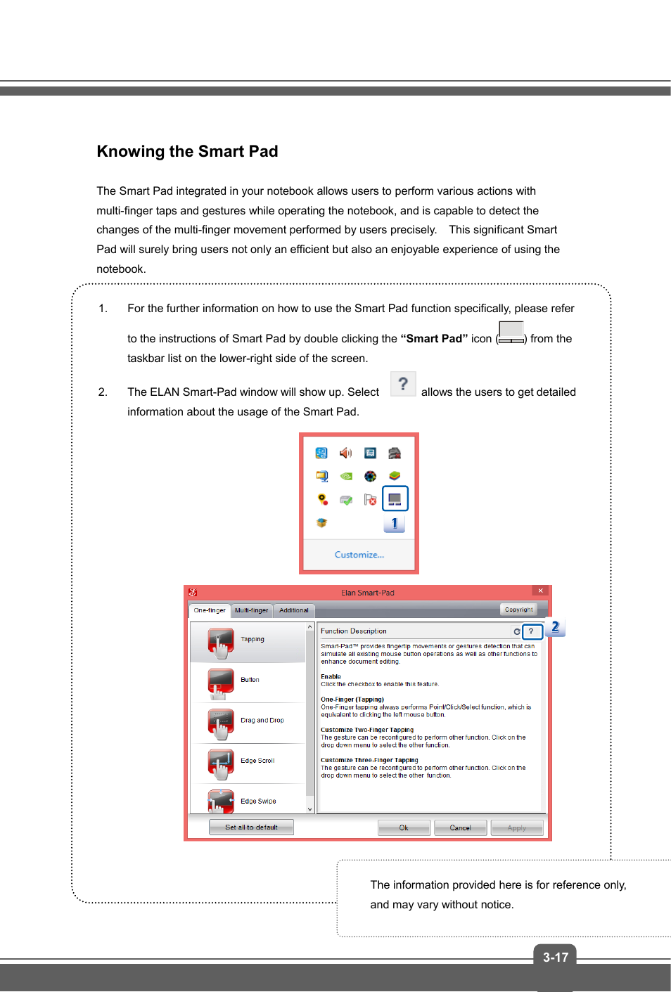 Knowing the smart pad | MSI GS60 GHOST PRO (GTX 970M) User Manual | Page 39 / 42