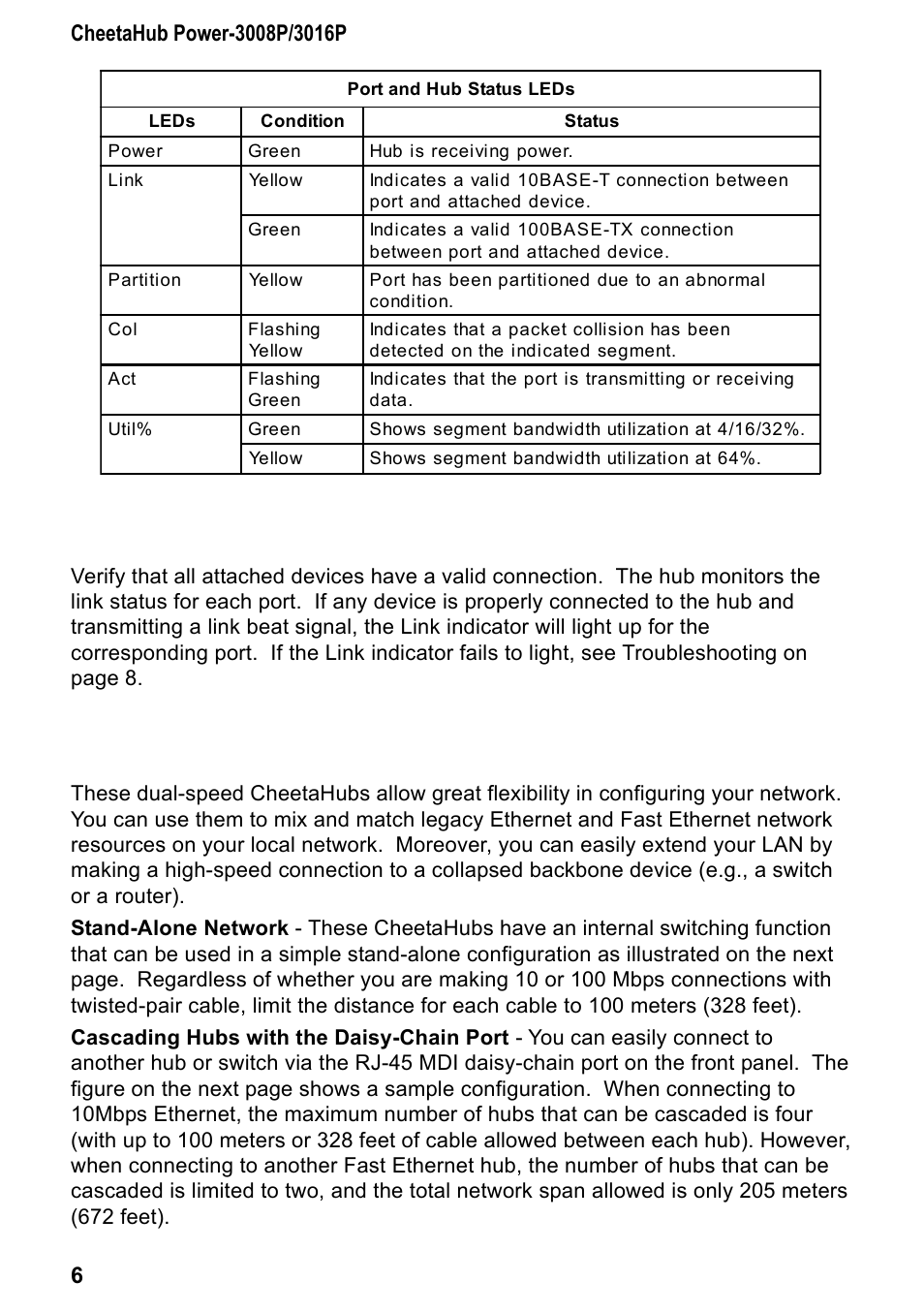 Verifying system operation, Applications | Accton Technology CHEETA 3016P User Manual | Page 11 / 19