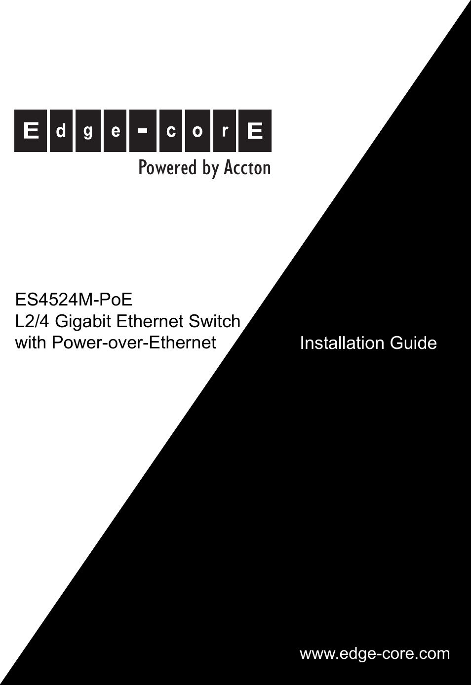 Accton Technology ES4524M-POE User Manual | 60 pages