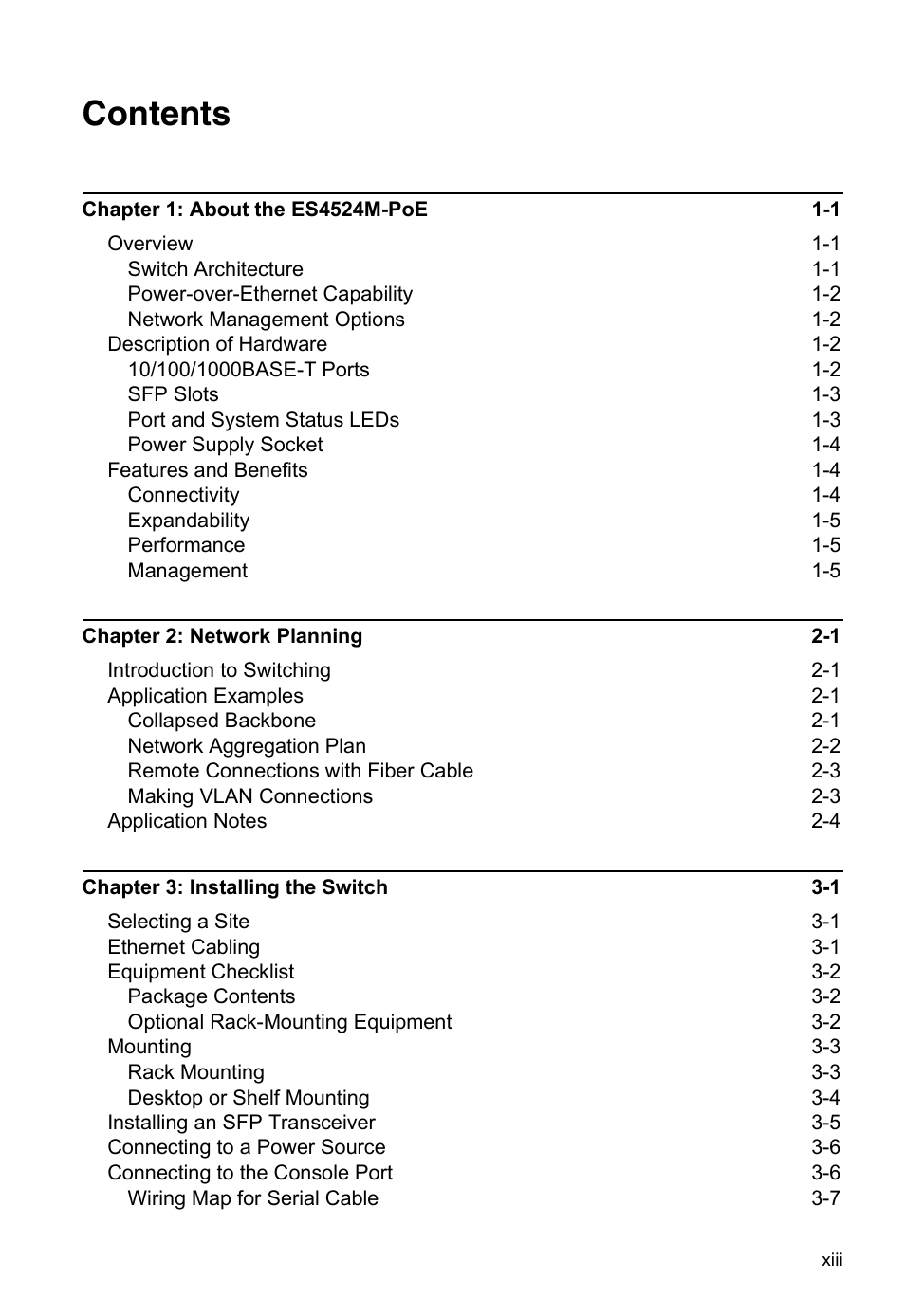 Accton Technology ES4524M-POE User Manual | Page 13 / 60