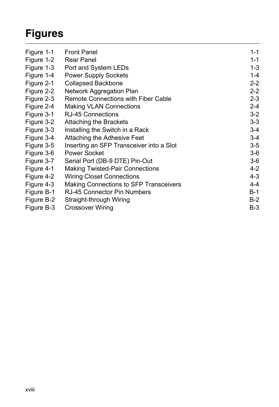 Figures | Accton Technology ES4524M-POE User Manual | Page 18 / 60