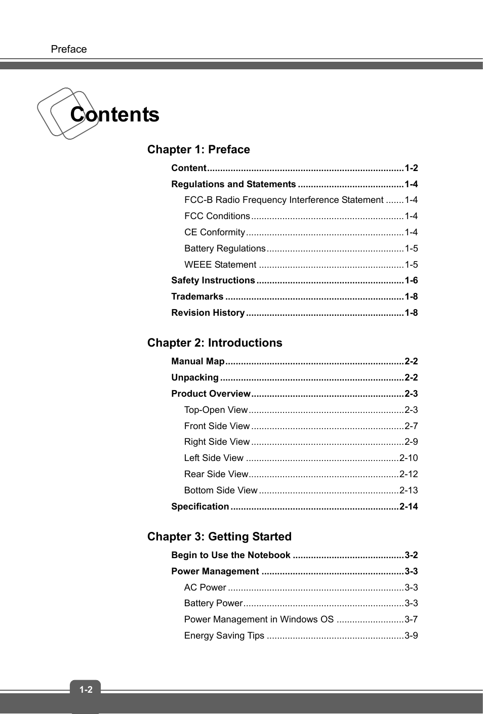 MSI GP60 LEOPARD User Manual | Page 2 / 48