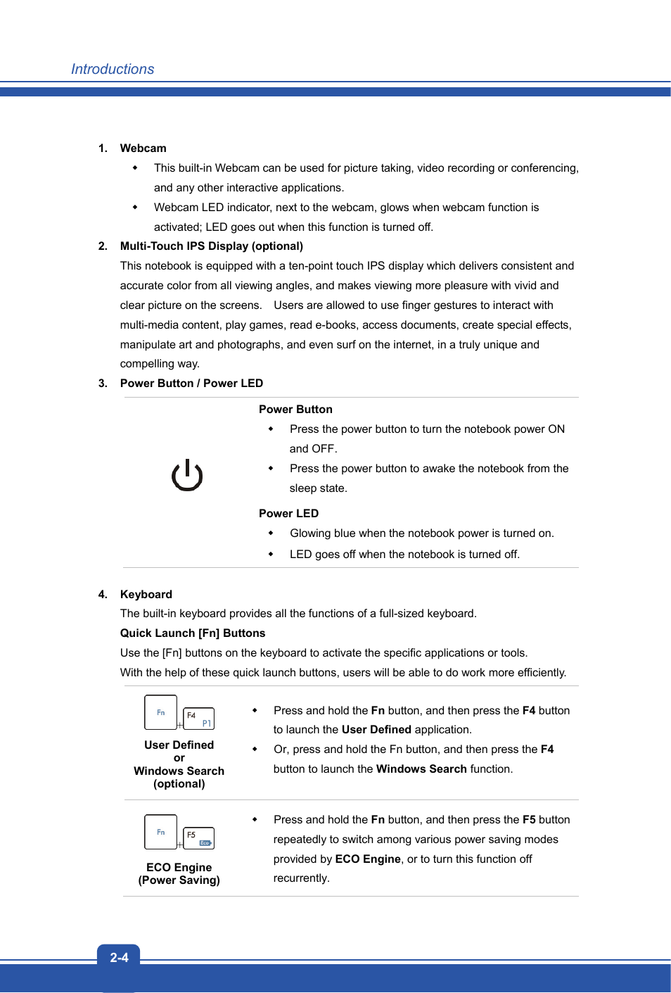 Introductions | MSI S12T User Manual | Page 12 / 46