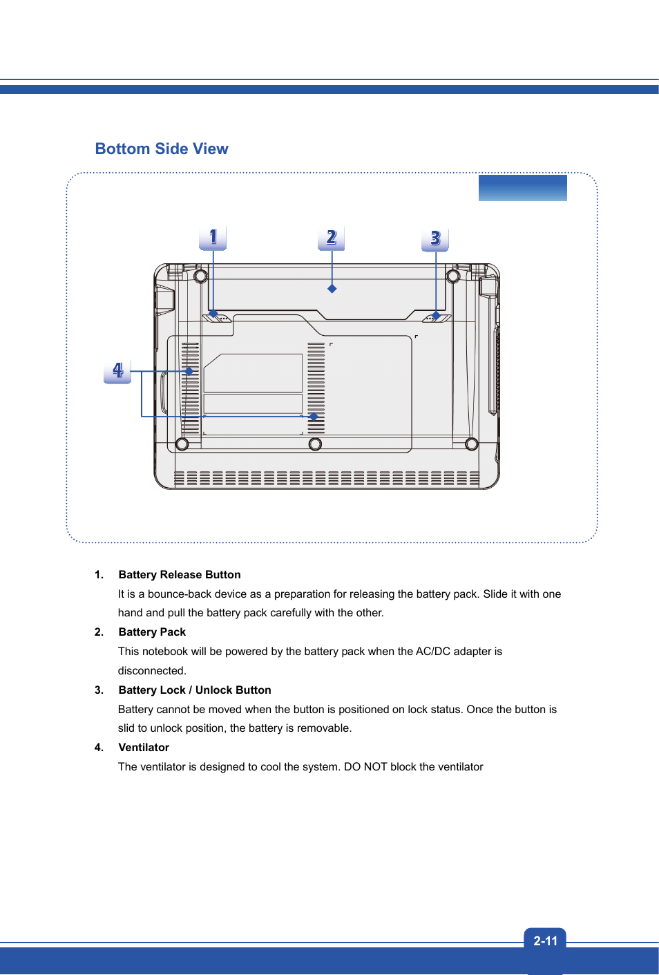 Bottom side view | MSI S12T User Manual | Page 19 / 46