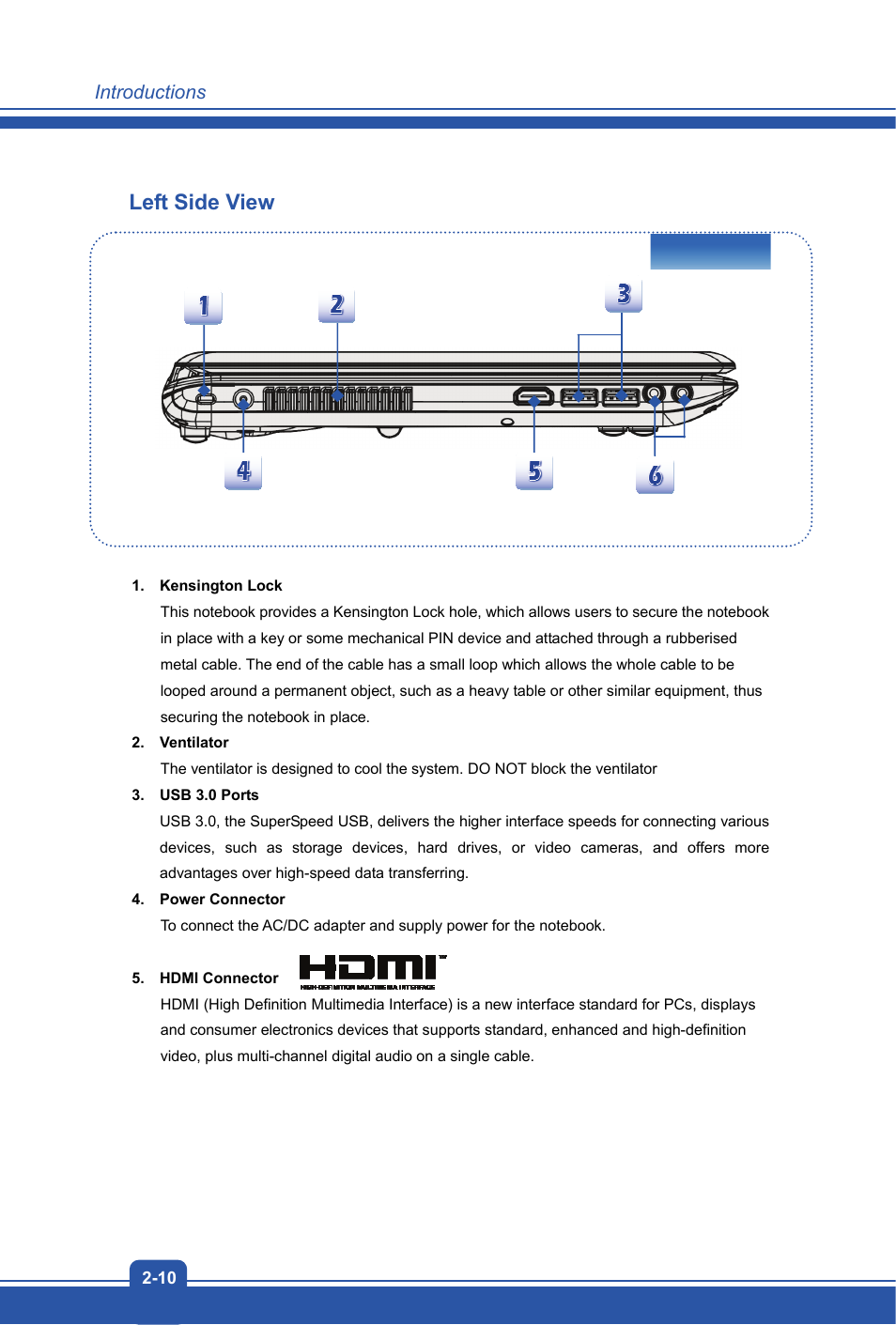 Left side view | MSI CX61 2PC User Manual | Page 18 / 48