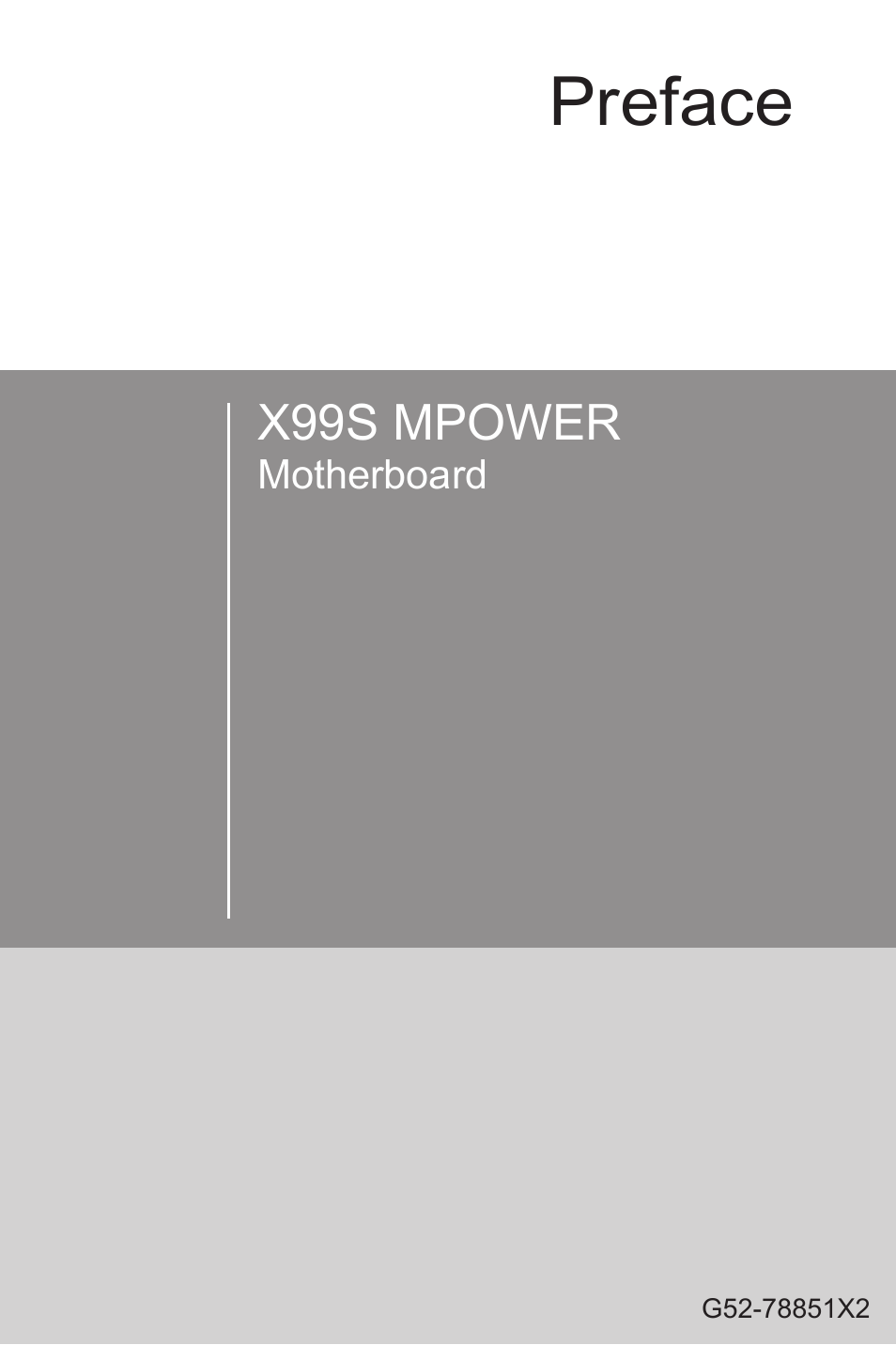 MSI X99S MPOWER Manual User Manual | 112 pages