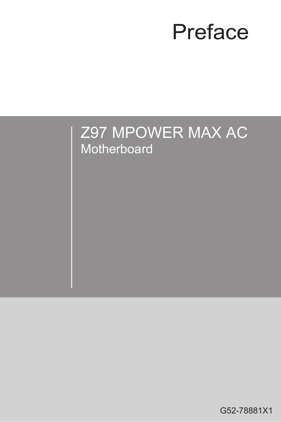 MSI Z97 MPOWER MAX AC Manual User Manual | 116 pages