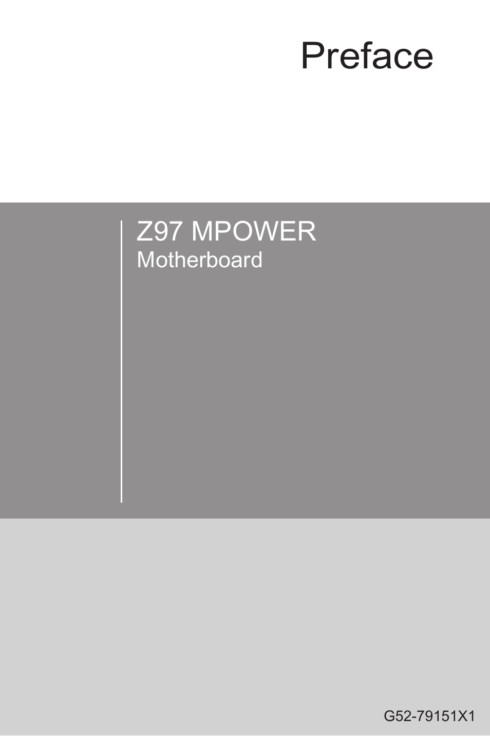 MSI Z97 MPOWER Manual User Manual | 116 pages