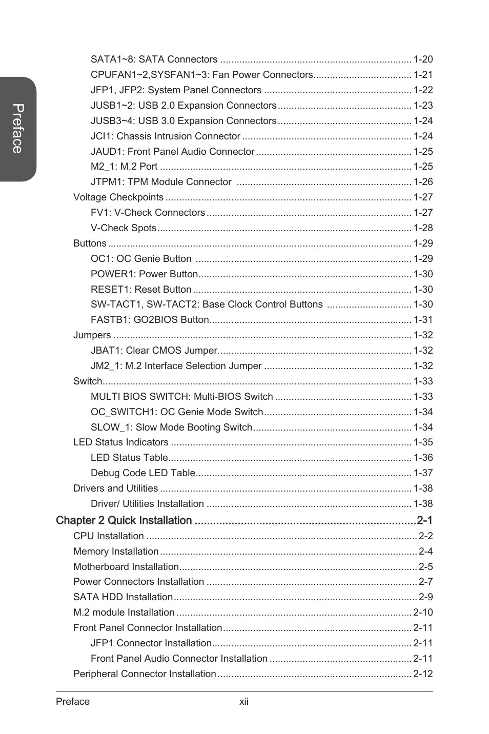 Preface | MSI Z97 MPOWER Manual User Manual | Page 12 / 116