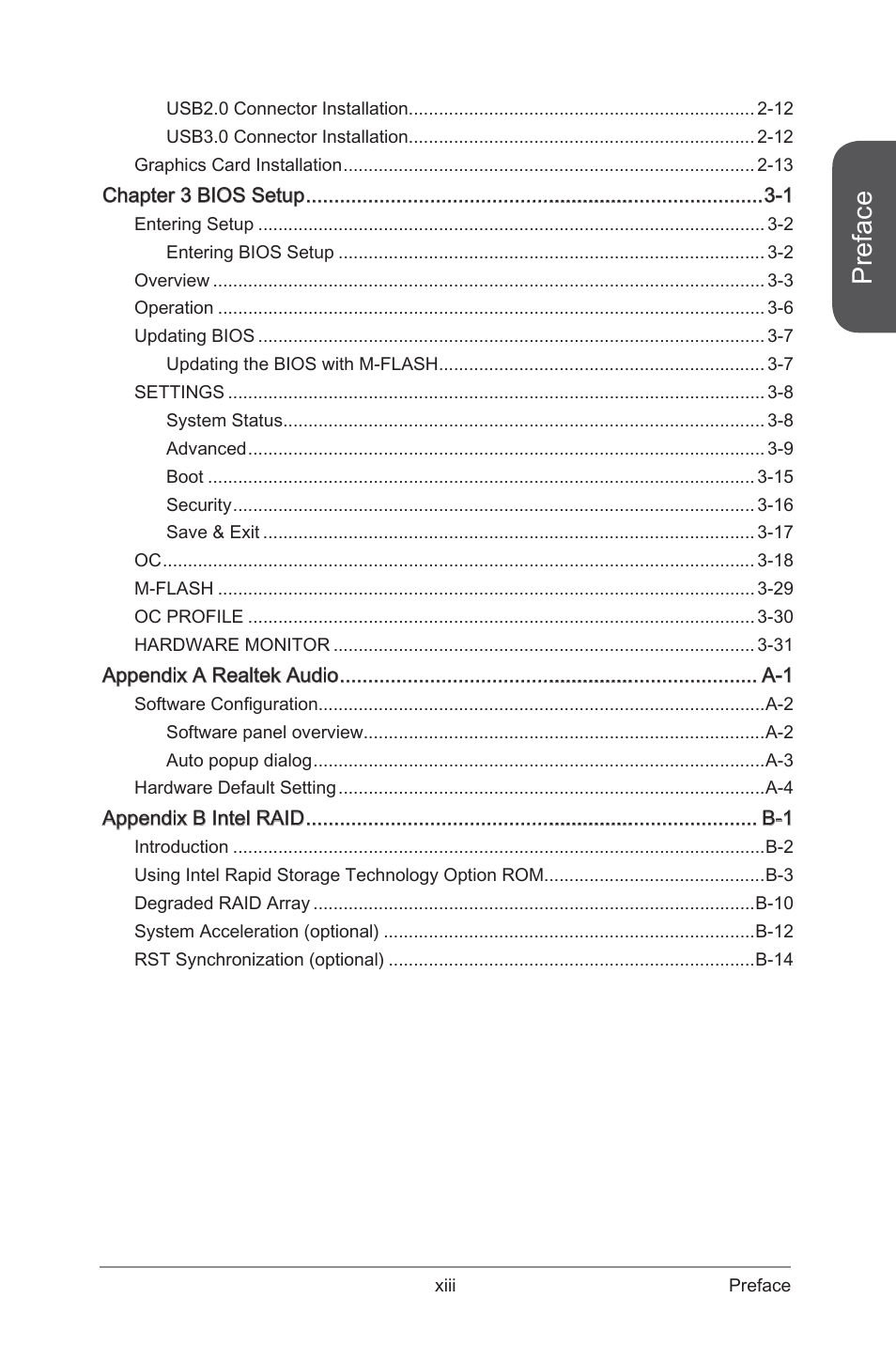 Preface | MSI Z97 MPOWER Manual User Manual | Page 13 / 116