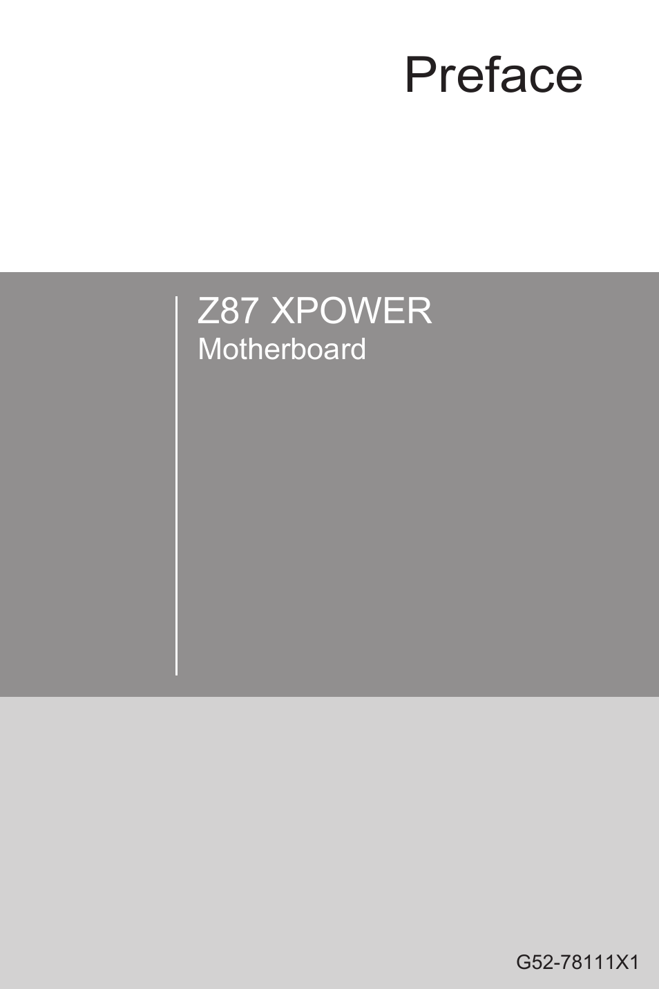 MSI Z87 XPOWER User Manual | 120 pages