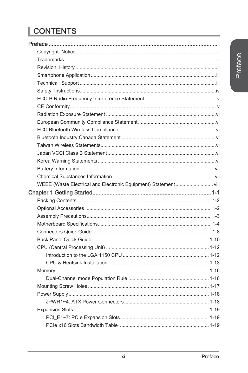 MSI Z87 XPOWER User Manual | Page 11 / 120