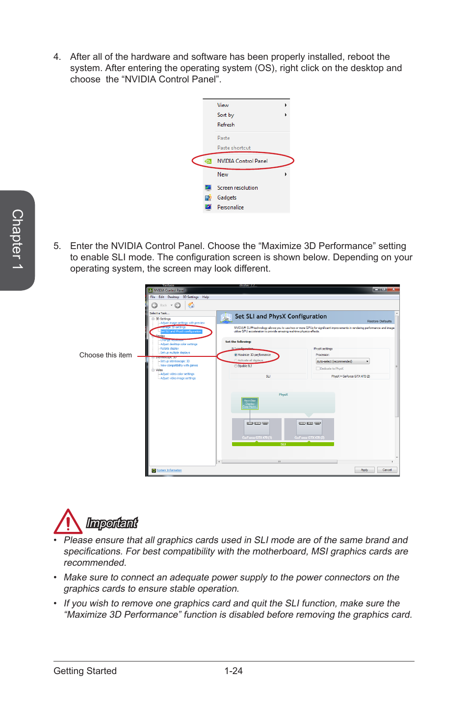 Chapter 1, Important | MSI Z87 XPOWER User Manual | Page 38 / 120