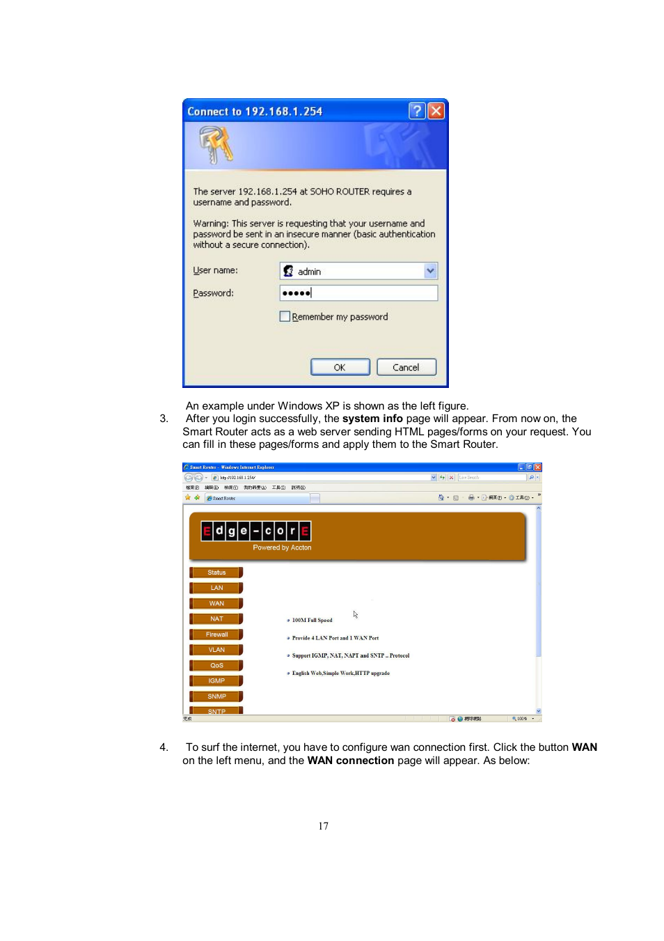 Accton Technology EC3805 User Manual | Page 17 / 34