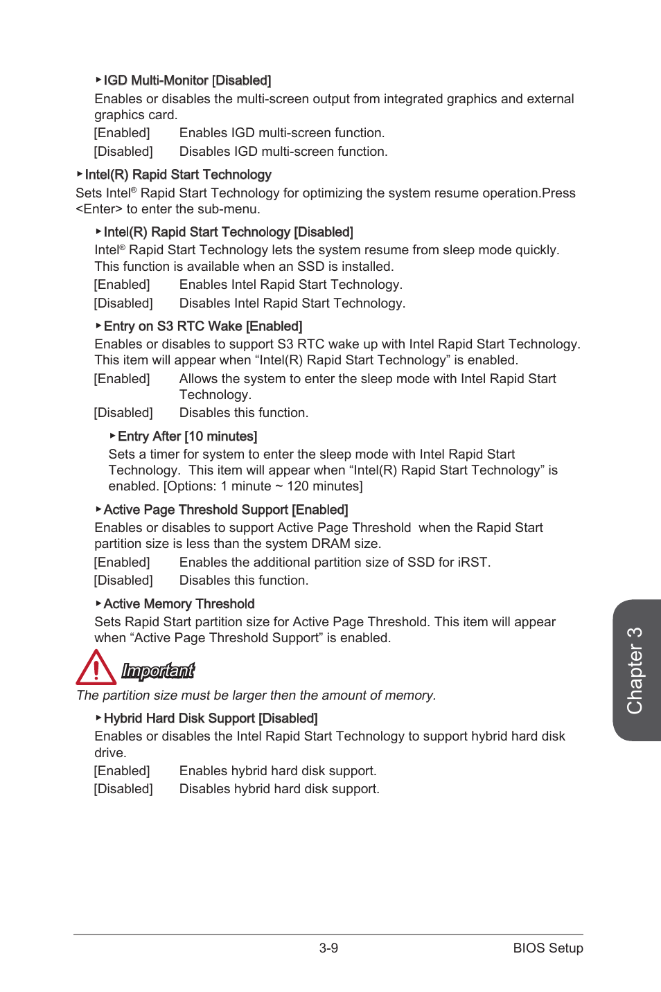 Chapter 3, Important | MSI Z87 MPOWER MAX User Manual | Page 77 / 116