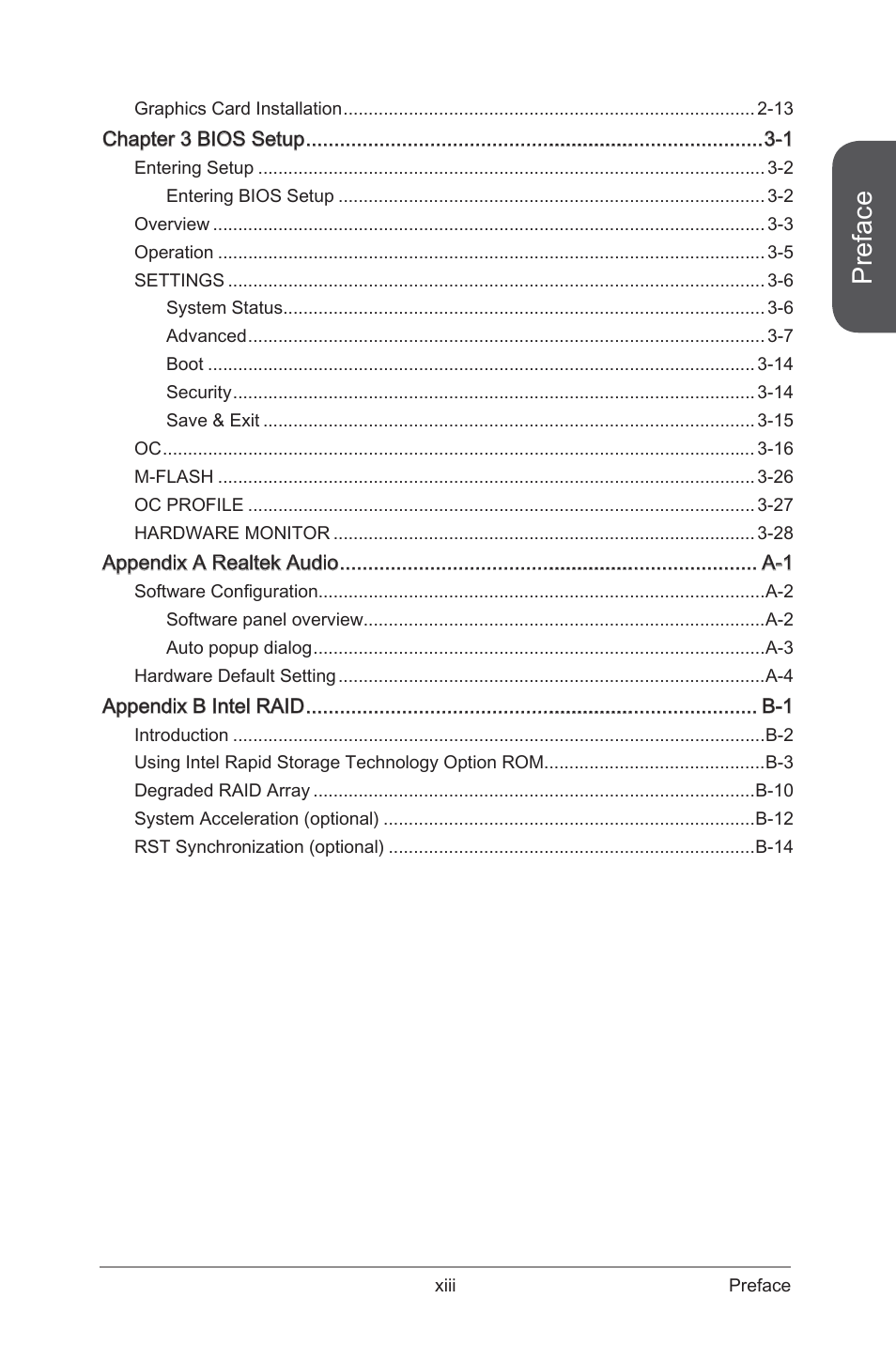 Preface | MSI Z87 MPOWER User Manual | Page 13 / 120