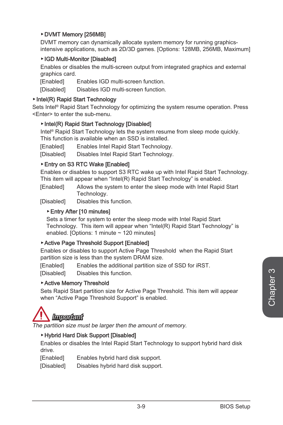 Chapter 3, Important | MSI Z87 MPOWER SP User Manual | Page 79 / 118