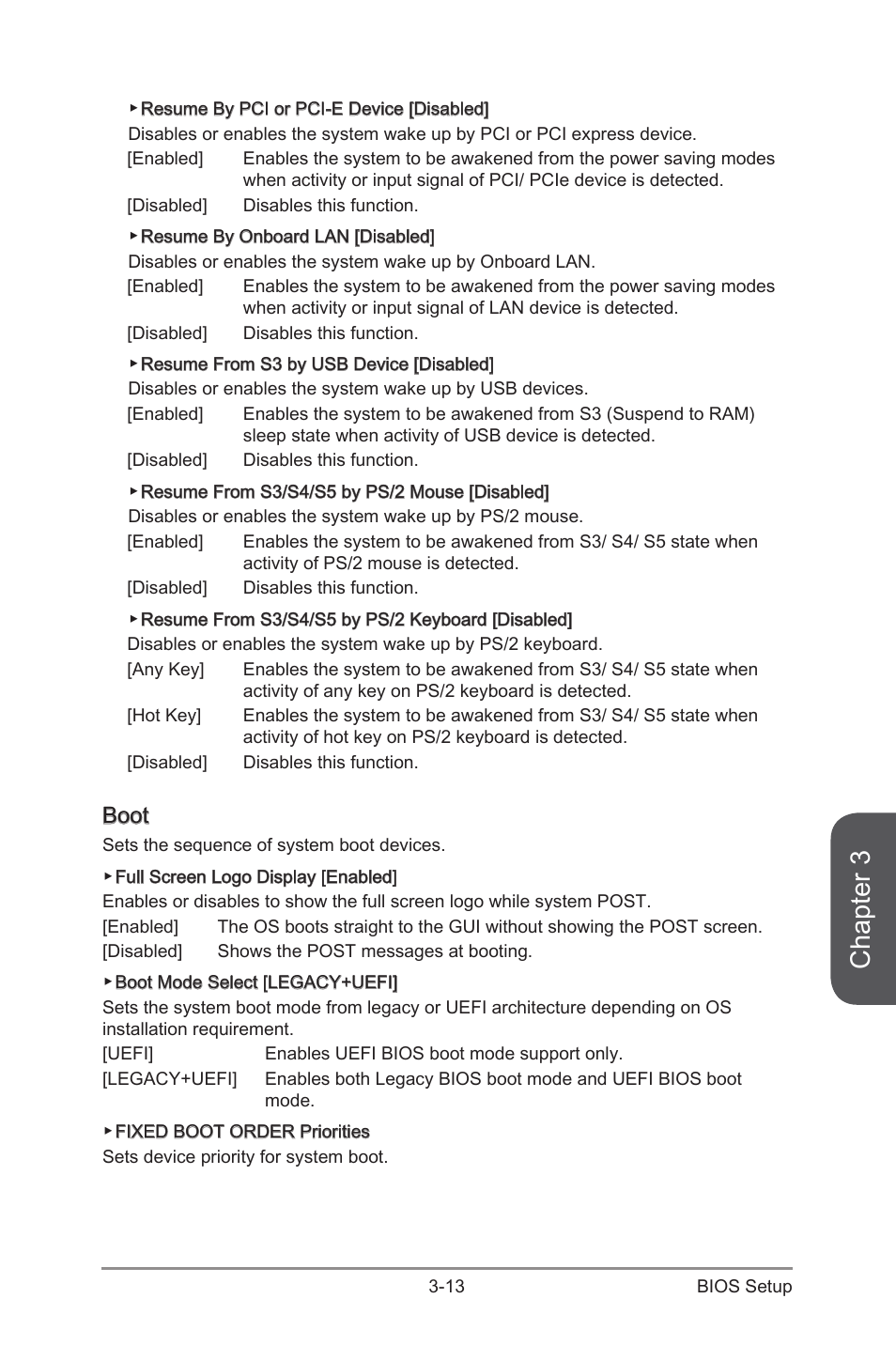 Boot, Boot -13, Chapter 3 | MSI Z87 MPOWER SP User Manual | Page 83 / 118