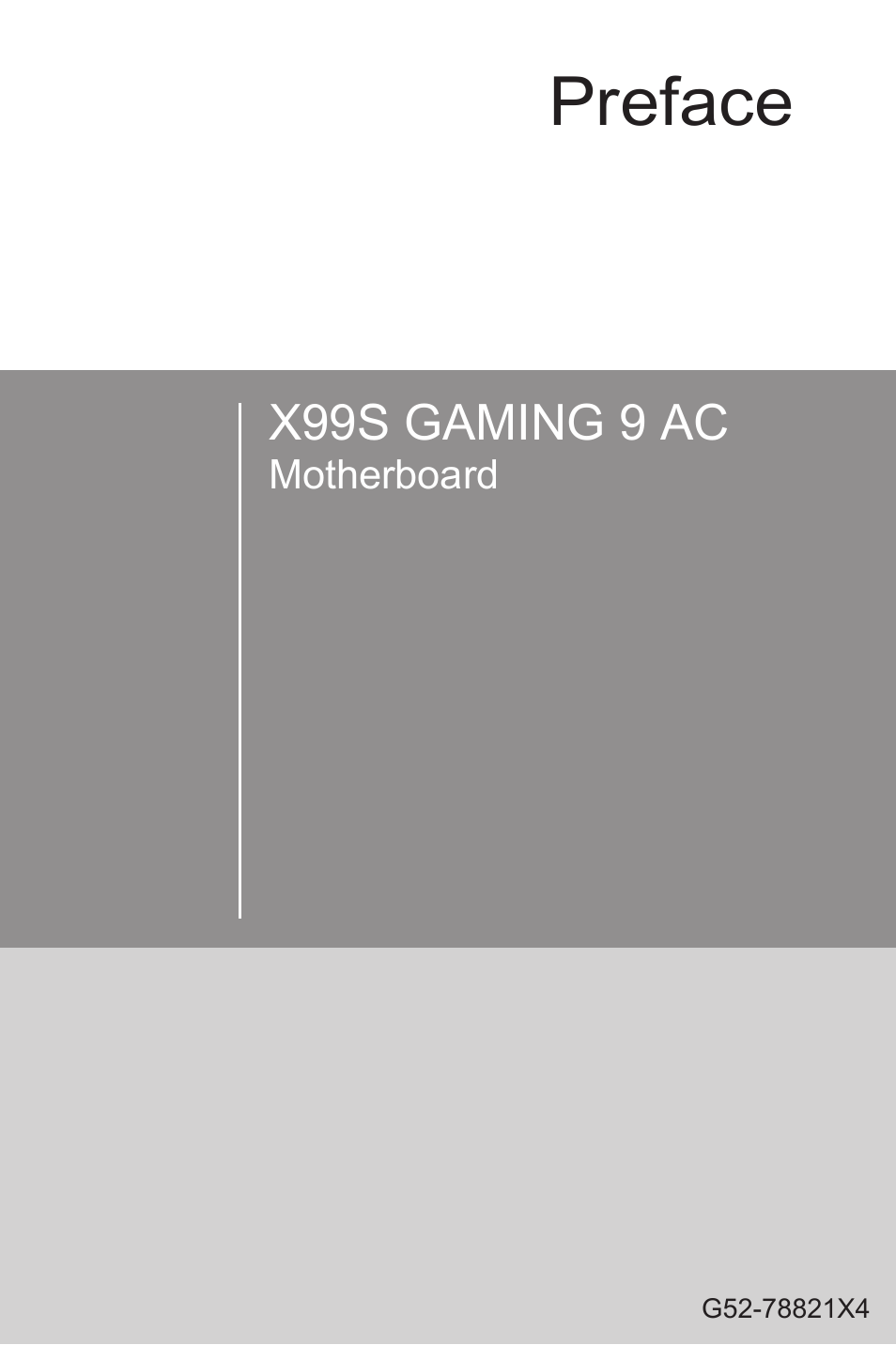 MSI X99S GAMING 9 AC User Manual | 236 pages