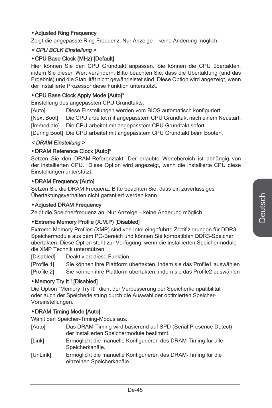 Deutsch | MSI X99S GAMING 9 AC User Manual | Page 111 / 236