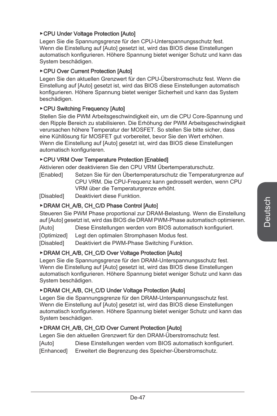 Deutsch | MSI X99S GAMING 9 AC User Manual | Page 113 / 236