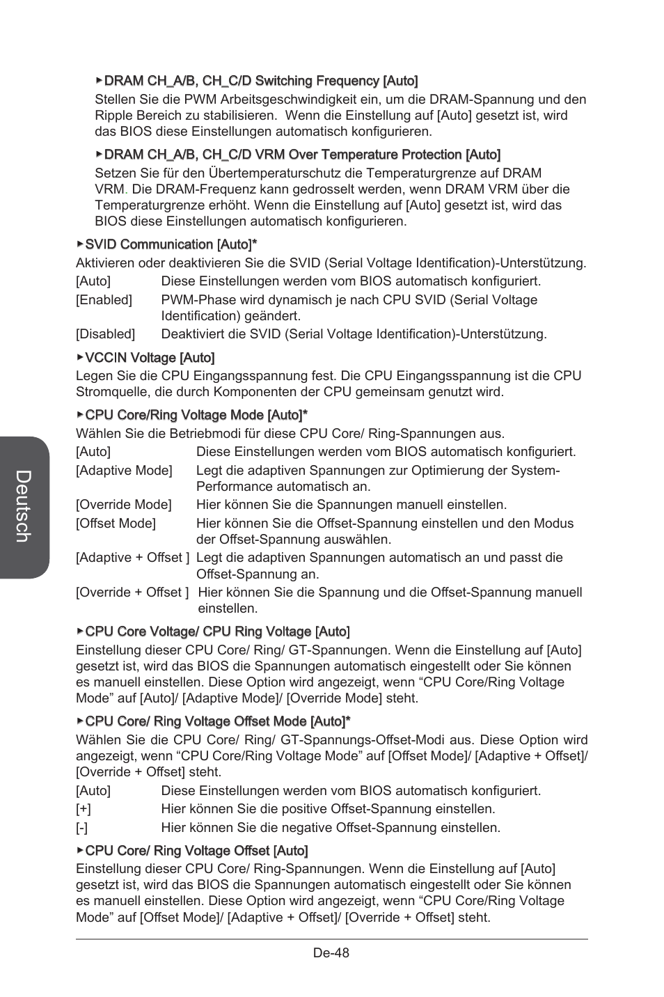 Deutsch | MSI X99S GAMING 9 AC User Manual | Page 114 / 236