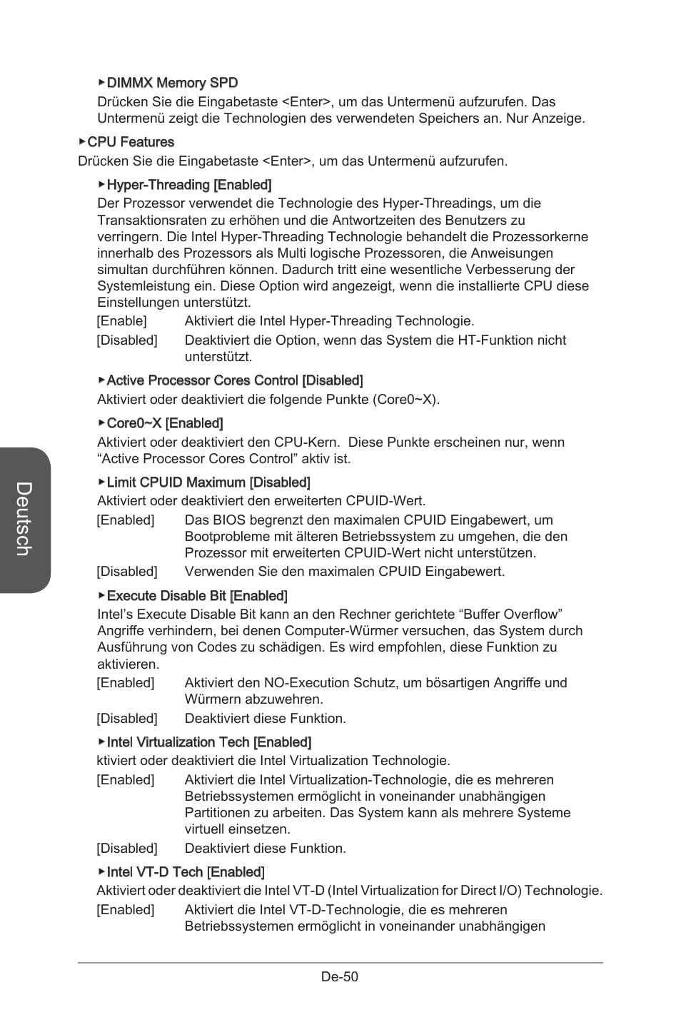 Deutsch | MSI X99S GAMING 9 AC User Manual | Page 116 / 236