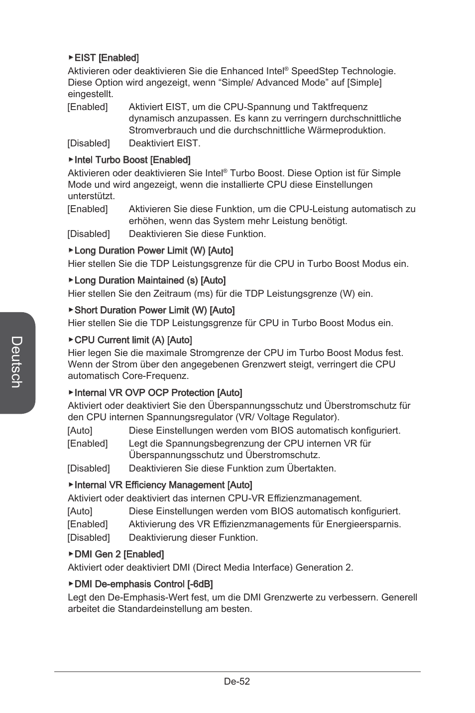 Deutsch | MSI X99S GAMING 9 AC User Manual | Page 118 / 236