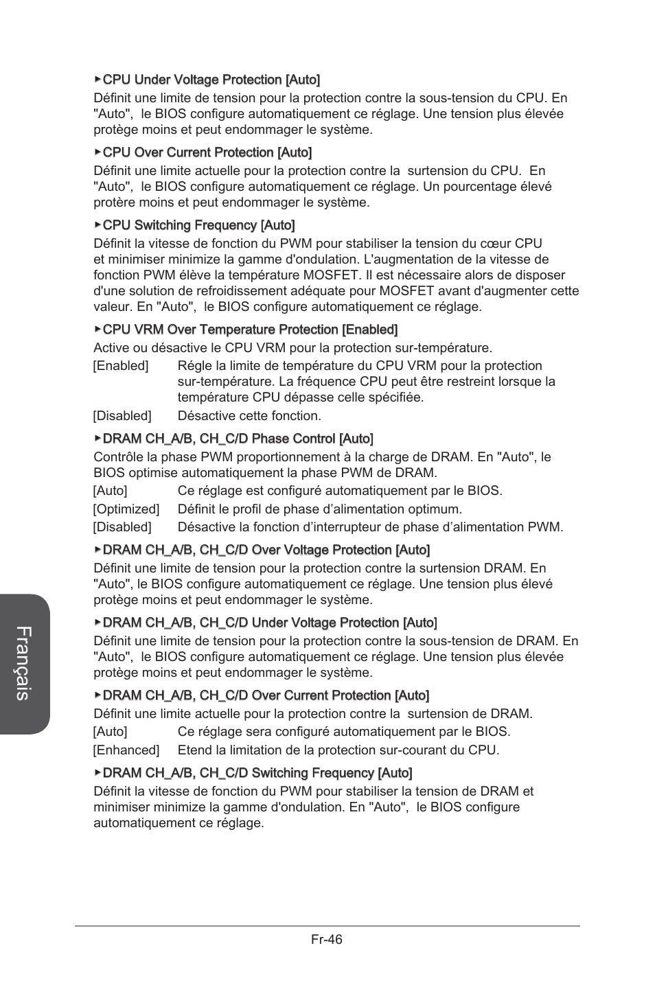 Français | MSI X99S GAMING 9 AC User Manual | Page 164 / 236