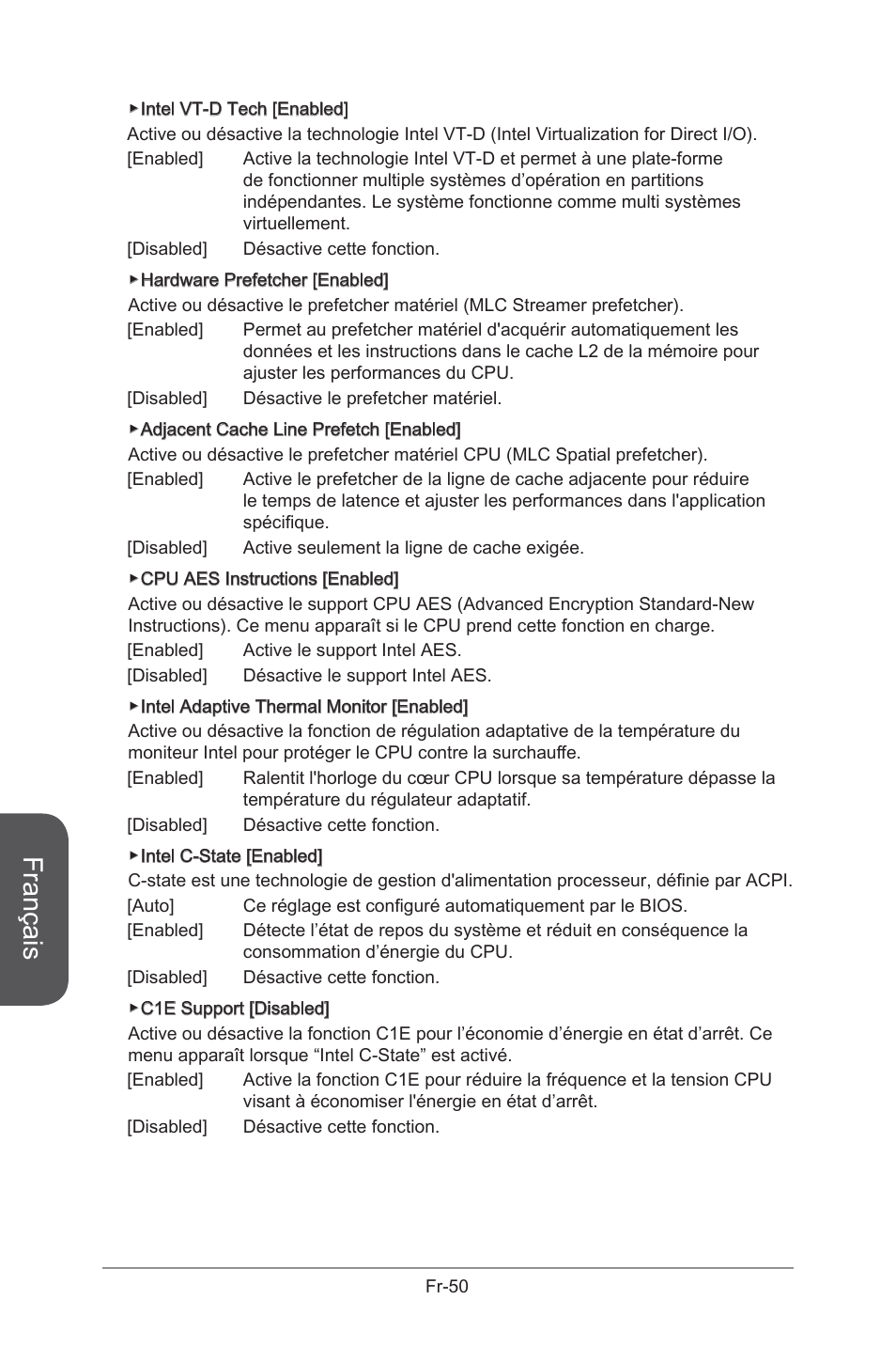 Français | MSI X99S GAMING 9 AC User Manual | Page 168 / 236